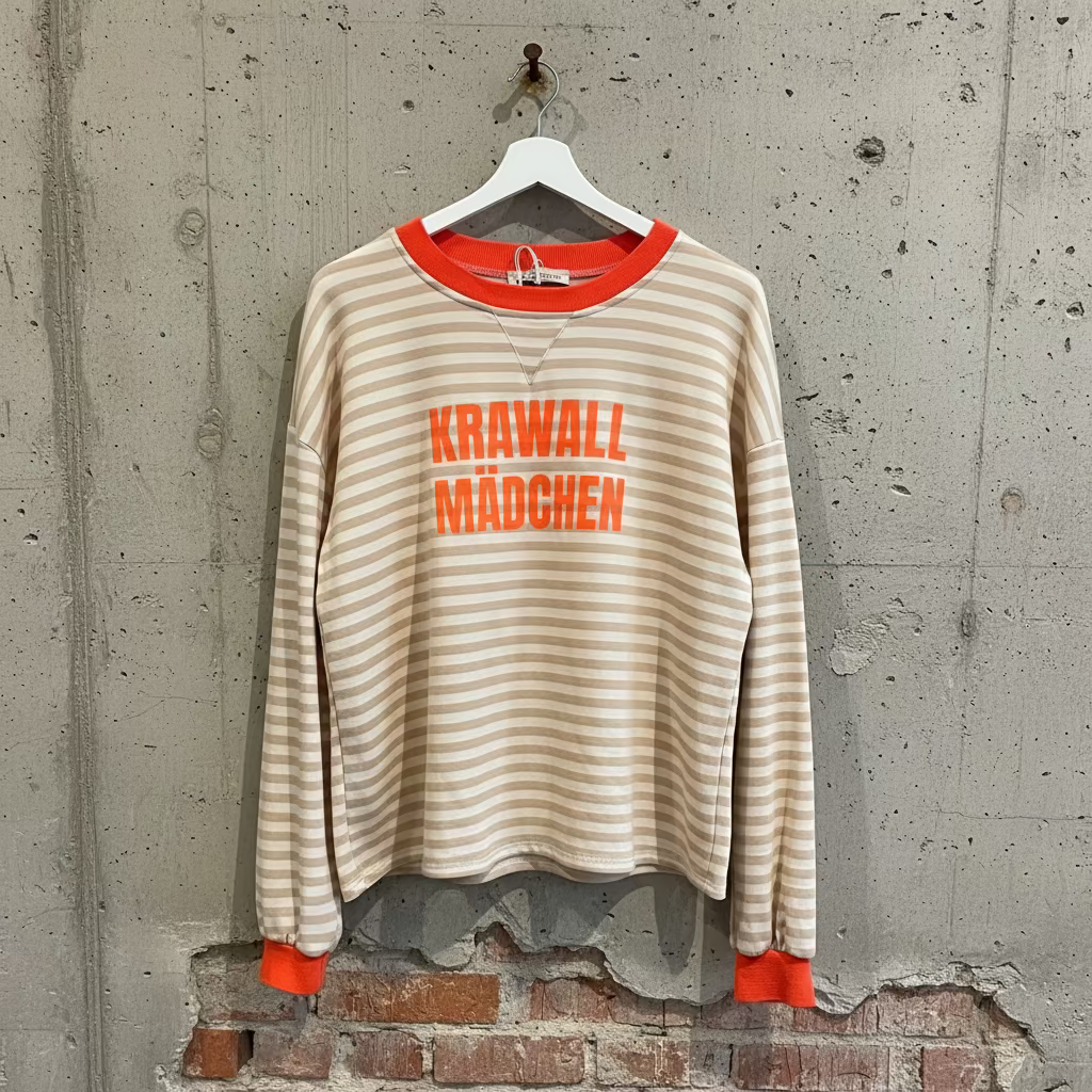 Sweatshirt gestreift KRAWALL MÄDCHEN