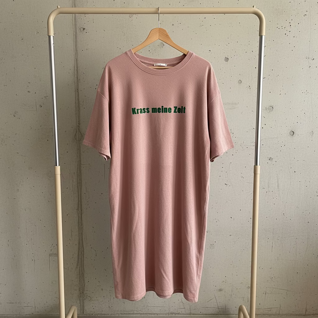 Frottee Kleid *Krass meine Zeit*