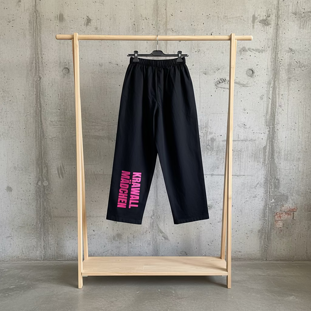 Schwarze Krawall Mädchen Hose