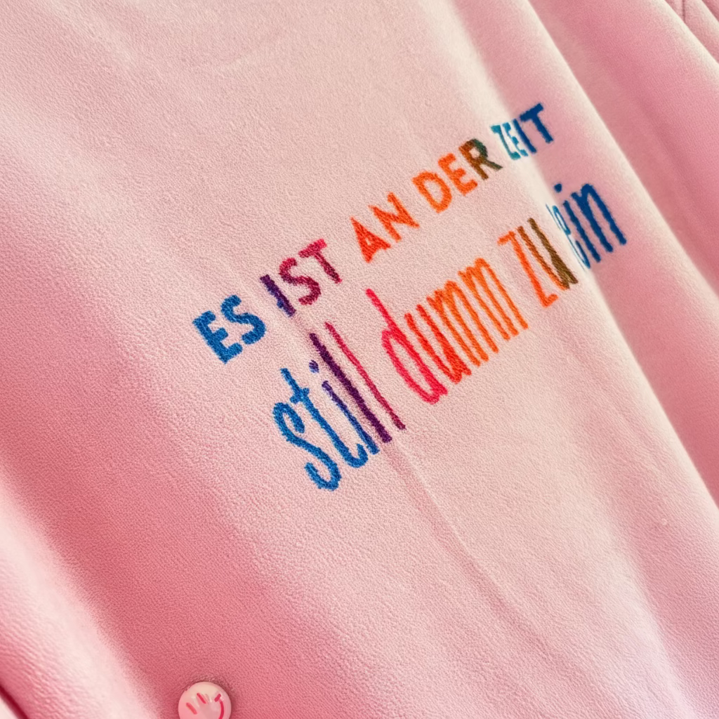 Frottee Kleid *Dumm Still*