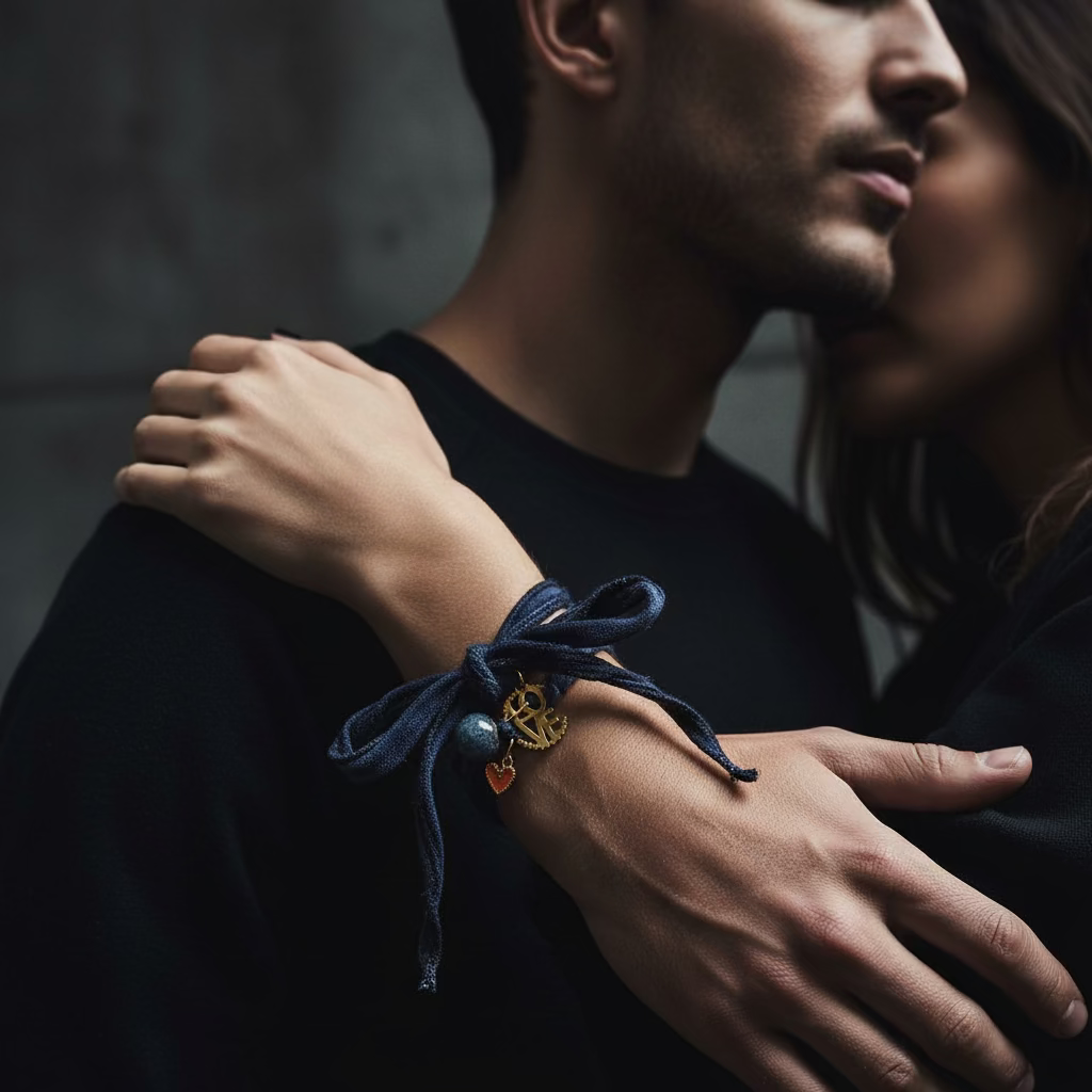 Seidenarmband LOVE Herz
