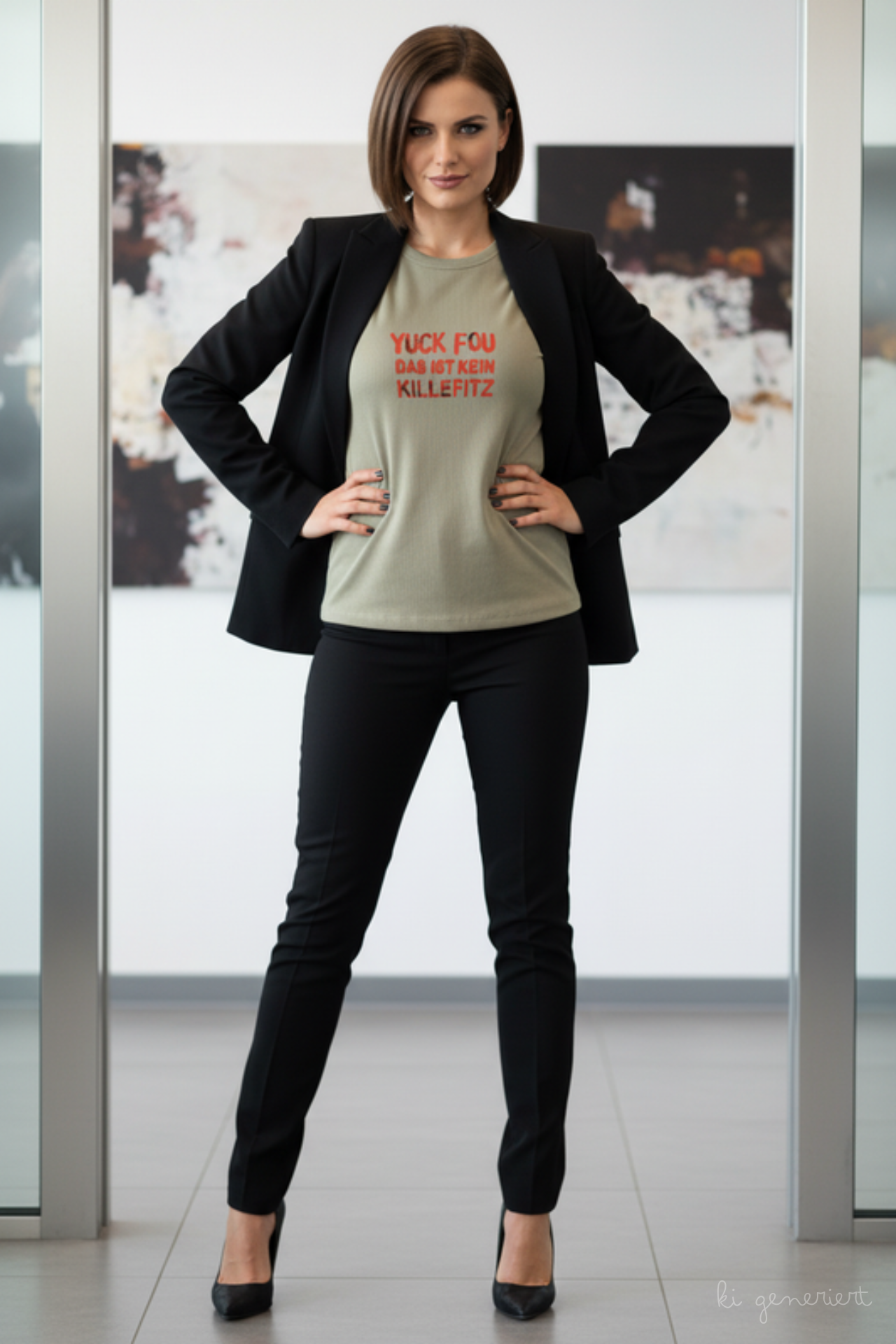 Yuck Fou T-Shirt im Business-Look